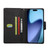 iPhone 18 Pro / 17 Pro Rivet Buckle 9 Cards Three Fold Leather Phone Case - Black