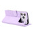 iPhone 18 Pro / 17 Pro Rose Flower Embossed 3-Card Slots Leather Phone Case - Purple
