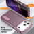 iPhone 18 Pro / 17 Pro Rugged PC + Silicone Phone Case with Holder - Purple+Pink