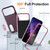 iPhone 18 Pro / 17 Pro Rugged PC + Silicone Phone Case with Holder - Purple+Pink
