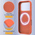 iPhone 18 Pro / 17 Pro Shockproof Silicone Magsafe Phone Case - Gold Orange