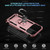iPhone 18 Pro / 17 Pro Shockproof TPU Hybrid PC Phone Case with Holder - Rose Gold