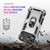 iPhone 18 Pro / 17 Pro Shockproof TPU Hybrid PC Phone Case with Holder - Silver