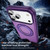 iPhone 18 Pro / 17 Pro Skin Feel Translucent PC Gear Holder C MagSafe Phone Case - Bright Purple + Purple