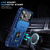 iPhone 18 Pro / 17 Pro Sliding Camshield TPU + PC Phone Case with Holder - Navy Blue