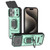 iPhone 18 Pro / 17 Pro Sliding Camshield TPU + PC Shockproof Phone Case with Holder - Green