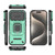 iPhone 18 Pro / 17 Pro Sliding Camshield TPU + PC Shockproof Phone Case with Holder - Green