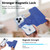 iPhone 18 Pro / 17 Pro Splitable Electroplated MagSafe RFID Anti-theft Leather Phone Case with Lens Film - Blue