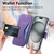iPhone 18 Pro / 17 Pro Splitable Electroplated MagSafe RFID Anti-theft Leather Phone Case with Lens Film - Purple