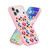 iPhone 18 Pro / 17 Pro Transparent Crystal Red Heart Pattern Phone Case - Pink