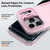 iPhone 18 Pro / 17 Pro Traveler Lens Frame Holder Phone Case - Semi-transparent Pink