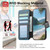 iPhone 18 Pro / 17 Pro Twill Fabric MagSafe RFID Anti-theft Zipper Wallet Leather Phone Case - Black