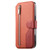 iPhone 18 Pro / 17 Pro Twill Fabric MagSafe RFID Anti-theft Zipper Wallet Leather Phone Case - Orange