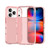 iPhone 18 Pro / 17 Pro Two-color Shockproof High Transparency TPU Phone Case - Pink