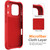iPhone 18 Pro / 17 Pro Wave Texture MagSafe Magnetic Liquid Silicone Phone Case - Red