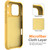 iPhone 18 Pro / 17 Pro Wave Texture MagSafe Magnetic Liquid Silicone Phone Case - Yellow