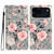iPhone 18 Pro 3D Pattern Leather Phone Case - Gray Base Flower