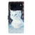 iPhone 18 Pro 3D Pattern Leather Phone Case - White Cat