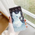 iPhone 18 Pro 3D Pattern Leather Phone Case - White Cat