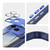 iPhone 18 Pro Acrylic Hybrid TPU Armor Shockproof Phone Case - Blue