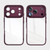 iPhone 18 Pro Acrylic Hybrid TPU Armor Shockproof Phone Case - Dark Cherry