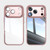iPhone 18 Pro Acrylic Hybrid TPU Armor Shockproof Phone Case - Pink