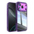 iPhone 18 Pro Acrylic Hybrid TPU Armor Shockproof Phone Case - Purple