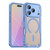 iPhone 18 Pro Armor Glaze MagSafe Magnetic Phone Case - Blue