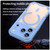 iPhone 18 Pro Armor Glaze MagSafe Magnetic Phone Case - Blue