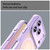 iPhone 18 Pro Armor Glaze MagSafe Magnetic Phone Case - Purple