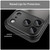 iPhone 18 Pro Armor Glaze PC Hybrid TPU Phone Case - Black