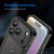 iPhone 18 Pro Armor Glaze PC Hybrid TPU Phone Case - Black