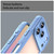 iPhone 18 Pro Armor Glaze PC Hybrid TPU Phone Case - Blue