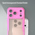 iPhone 18 Pro Armor Glaze PC Hybrid TPU Phone Case - Pink