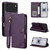 iPhone 18 Pro AZNS A2 Series Tri-Card Wallet RFID Vegan Leather Phone Case with Strap - Purple