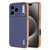 iPhone 18 Pro AZNS Electroplated Edge Carbon Fiber Texture Phone Case - Blue