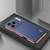 iPhone 18 Pro AZNS Electroplated Edge Carbon Fiber Texture Phone Case - Blue