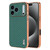 iPhone 18 Pro AZNS Electroplated Edge Carbon Fiber Texture Phone Case - Green