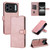 iPhone 18 Pro AZNS Skin Feel Calf Texture Flip Leather Phone Case - Rose Gold