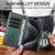 iPhone 18 Pro BETOPNICE Pearlescent RFID Vegan Leather Phone Case with Strap - Green