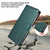 iPhone 18 Pro BETOPNICE Pearlescent RFID Vegan Leather Phone Case with Strap - Green