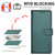 iPhone 18 Pro BETOPNICE Pearlescent RFID Vegan Leather Phone Case with Strap - Green