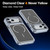 iPhone 18 Pro Bright Color Blocking Camera Bracket Magnetic Phone Case - Black