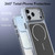 iPhone 18 Pro Bright Color Blocking Camera Bracket Magnetic Phone Case - Black