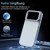 iPhone 18 Pro Bright Color Blocking Camera Bracket Magnetic Phone Case - Grey