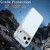 iPhone 18 Pro Bright Color Blocking Camera Bracket Magnetic Phone Case - Grey