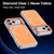 iPhone 18 Pro Bright Color Blocking Camera Bracket Magnetic Phone Case - Orange