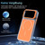 iPhone 18 Pro Bright Color Blocking Camera Bracket Magnetic Phone Case - Orange