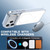 iPhone 18 Pro Bright Color Blocking Camera Bracket Magnetic Phone Case - White