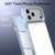 iPhone 18 Pro Bright Color Blocking Camera Bracket Magnetic Phone Case - White
